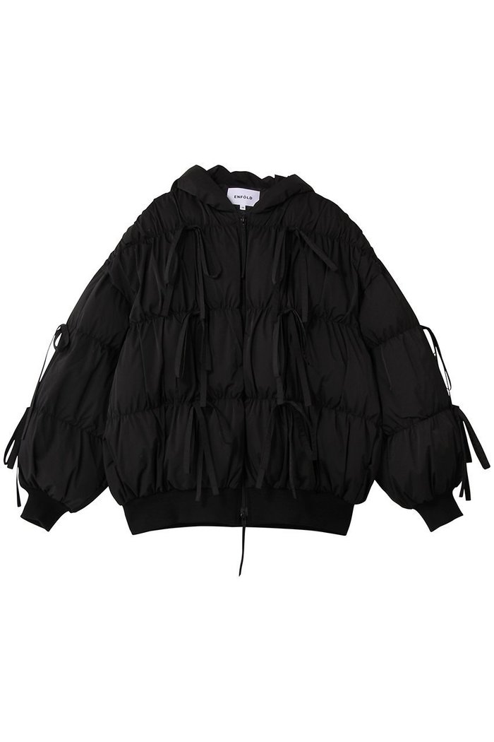 【エンフォルド/ENFOLD】のRIBBON DOWN-JACKET/ダウンジャケット インテリア・キッズ・メンズ・レディースファッション・服の通販 founy(ファニー) https://founy.com/ ファッション Fashion レディースファッション Fashion for Women アウター Coat / Outerwear Collection コート・ロングコート・ピーコート Long Coats, Peacoats & More レディースジャケット・軽アウター Jackets クッション Cushion, Throw Pillow ジャケット Jacket, Outerwear ストレッチ Stretch, Stretchy Fabric ダウン Down, Puffer リボン Ribbon, Bow ルーズ Loose, Oversized |ID: prp329100004926887 ipo3291000000036968587