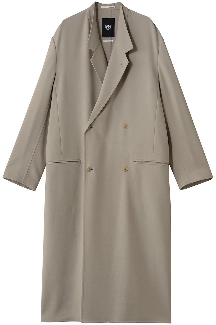 【バウト/BOWTE】のSUPER180 S WORSTED RIVER FULL-LENGTH ROBE COAT/フルレングスコート インテリア・キッズ・メンズ・レディースファッション・服の通販 founy(ファニー) 　ファッション　Fashion　レディースファッション　Fashion for Women　アウター　Coat / Outerwear Collection　コート・ロングコート・ピーコート　Long Coats, Peacoats & More　なめらか　Smooth, Silky Texture　ビジネス 仕事 通勤　Business / Work / Commuting　ロング　Long, Long-Length　定番　Standard, Basic Item　A/W・秋冬　Autumn/Winter　サンド|ID: prp329100004926892 ipo3291000000036968635
