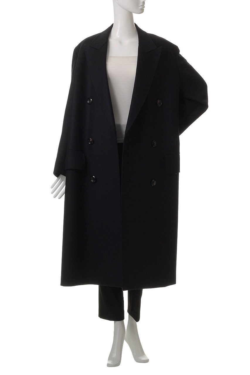 【ザ リラクス/THE RERACS】のダブルピークドテーラードコート 人気、トレンドファッション・服の通販 founy(ファニー) 　ファッション　Fashion　レディースファッション　Fashion for Women　アウター　Coat / Outerwear Collection　コート・ロングコート・ピーコート　Long Coats, Peacoats & More　クラシカル　Classical, Vintage-Inspired　スリット　Slit, Slit Detail　ダブル　Double, Double-Breasted　モダン　Modern, Contemporary　ロング　Long, Long-Length　A/W・秋冬　Autumn/Winter　other-7|ID: prp329100004926904 ipo3291000000036968739