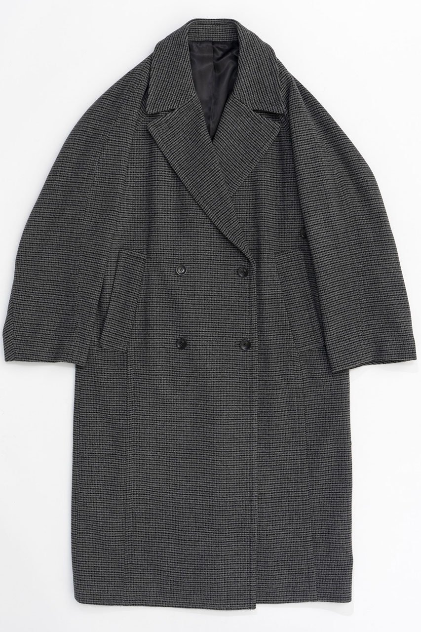 【メゾンスペシャル/MAISON SPECIAL】のGun Club Plaid Long Coat/ガンクラブロングコート 人気、トレンドファッション・服の通販 founy(ファニー) 　ファッション　Fashion　レディースファッション　Fashion for Women　アウター　Coat / Outerwear Collection　コート・ロングコート・ピーコート　Long Coats, Peacoats & More　スリーブ　Sleeve, Long Sleeve / Short Sleeve　ダブル　Double, Double-Breasted　チェック　Check, Plaid, Tartan　無地　Plain, Solid Color　ロング　Long, Long-Length　冬　Winter / This Winter　 other-1|ID: prp329100004926910 ipo3291000000036968785