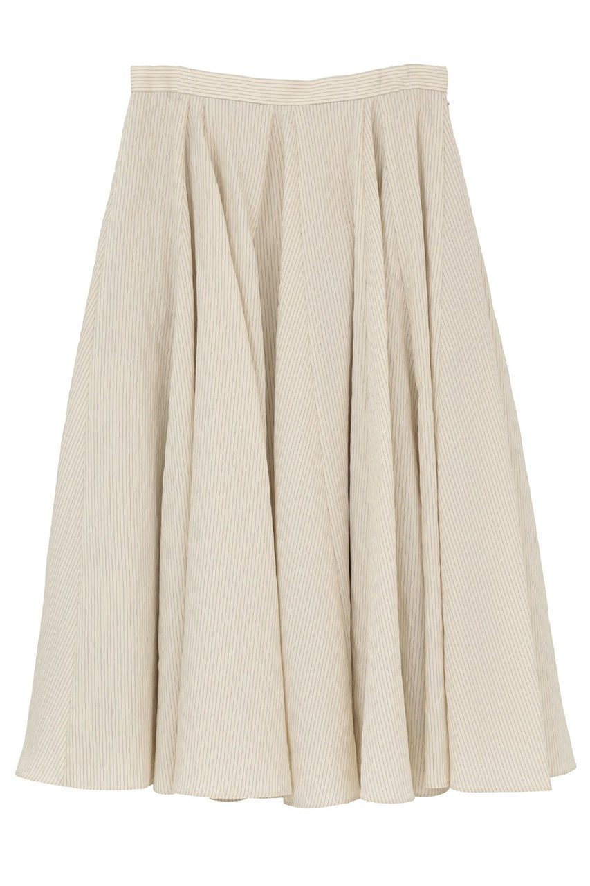 【マルティニーク/martinique】の【l heritage martinique】コージーストライプフレアミディスカート(セットアップ可) インテリア・キッズ・メンズ・レディースファッション・服の通販 founy(ファニー) 　ファッション　Fashion　レディースファッション　Fashion for Women　セットアップ　Matching Sets　スカート・ミニ/ミディ/マキシ　Skirts / Mini, Midi & Maxi Skirts　スカート　Skirts　ロングスカート　Long Skirts / Maxi & Midi Skirts　おすすめ　Recommended / Our Picks　クラシック　Classic, Timeless Style　ストライプ　Stripe, Striped Pattern　セットアップ　Set-Up, Coordinated Outfit　フレア　Flare, Flared　モダン　Modern, Contemporary　ロング　Long, Long-Length　新作・新入荷　New Arrivals / New In　ベージュ|ID: prp329100004926919 ipo3291000000036968864