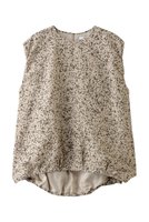 【ドメル/DOMELLE】のバンピープリント ブラウス 大人の最旬トレンドファッション＆コーディネート founy(ファウニー) ファッション Fashion レディースファッション Fashion for Women トップス・カットソー Cut & Sew Tops キャミソール&ノースリーブ Camisoles & Sleeveless Tops シャツ・ブラウス・オフィスカジュアル Elegant Blouses & Button-Ups オーガニック Organic Cotton スリーブ Sleeve, Long Sleeve / Short Sleeve セットアップ Set-Up, Coordinated Outfit ノースリーブ Sleeveless, No-Sleeve バルーン Balloon, Balloon Silhouette フォルム Silhouette, Form プリント Print, Printed Pattern モダン Modern, Contemporary ランダム Random, Irregular 夏 Summer |ID:prp329100004926921