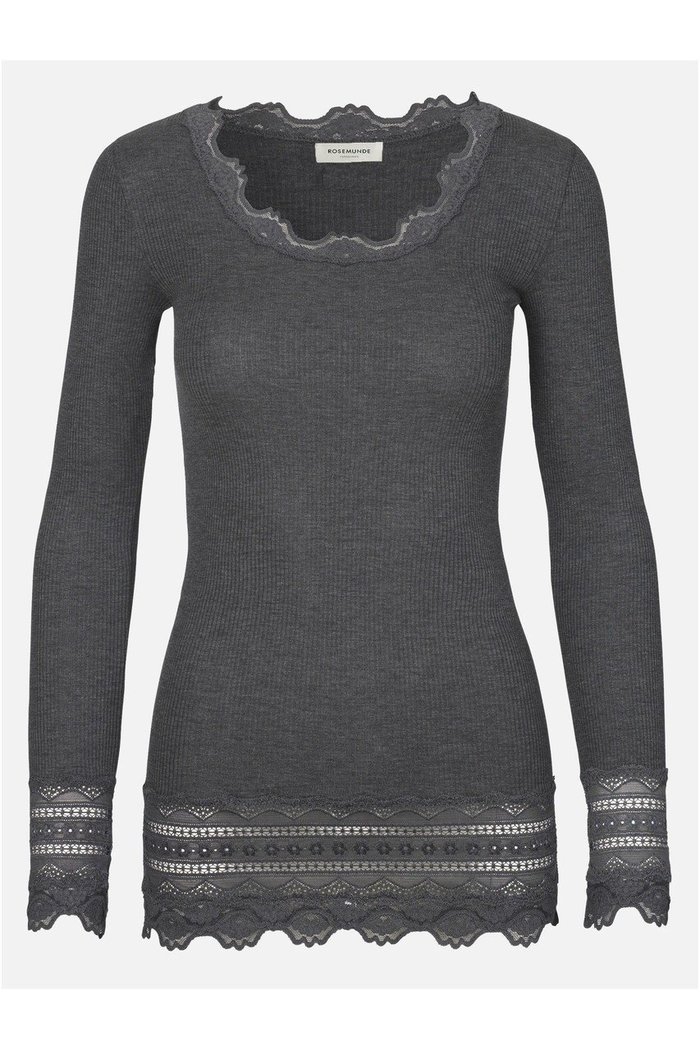 【ロサムンド/ROSEMUNDE】のレース付き プルオーバー シルクコットン インテリア・キッズ・メンズ・レディースファッション・服の通販 founy(ファニー) https://founy.com/ ファッション Fashion レディースファッション Fashion for Women 下着・ランジェリー Lingerie & Intimates その他ランジェリー・インナーアイテム Other Lingerie / Intimates トップス・カットソー Cut & Sew Tops インナー Innerwear エレガント 上品 Elegant シルク Silk, 100% Silk フィット Fit, Slim Fit フェミニン Feminine, Girly フリル Frill, Ruffle ホールガーメント WholeGarment, Seamless Knit ランジェリー Lingerie, Intimate Wear レース Lace, Lace Fabric 冬 Winter / This Winter 夏 Summer 長袖 Long Sleeve, Full Sleeve |ID: prp329100004926924 ipo3291000000036969036