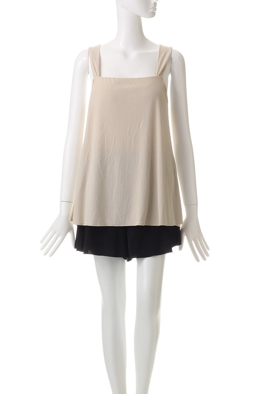 【レイール/Reir】のRibキュロパンセット 人気、トレンドファッション・服の通販 founy(ファニー) 　ファッション　Fashion　レディースファッション　Fashion for Women　トップス・カットソー　Cut & Sew Tops　キャミソール&ノースリーブ　Camisoles & Sleeveless Tops　シャツ・ブラウス・オフィスカジュアル　Elegant Blouses & Button-Ups　ロングTシャツ・Tシャツ　Longline T-Shirts & Tees　カットソー・ベーシックTシャツ　Cut-and-Sewn Tops / Stretch Tees & Basics　キャミソール　Camisole, Spaghetti Strap Top　キュロット　Culottes, Wide Shorts　タンク　Tank Top, Sleeveless Top　リボン　Ribbon, Bow　水着　Swimsuit, Swimwear　other-2|ID: prp329100004926937 ipo3291000000036969213