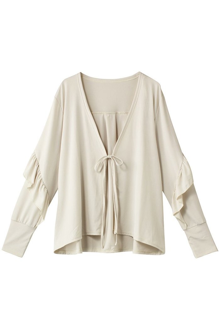 【レイール/Reir】の【San-ai Resort】フリル羽織 (UPF50+) インテリア・キッズ・メンズ・レディースファッション・服の通販 founy(ファニー) https://founy.com/ ファッション Fashion レディースファッション Fashion for Women アウター Coat / Outerwear Collection スポーツウェア Functional & Stylish Sportswear スポーツ アウター Sports Outerwear / Running Jacket / Windbreaker トップス・カットソー Cut & Sew Tops なめらか Smooth, Silky Texture シンプル Simple, Minimal ストレッチ Stretch, Stretchy Fabric スポーツ Sports, Activewear フェミニン Feminine, Girly フリル Frill, Ruffle フロント Front, Front Design ボトム Bottoms, Lower Wear リボン Ribbon, Bow 羽織 Haori, Light Jacket |ID: prp329100004926940 ipo3291000000036969222