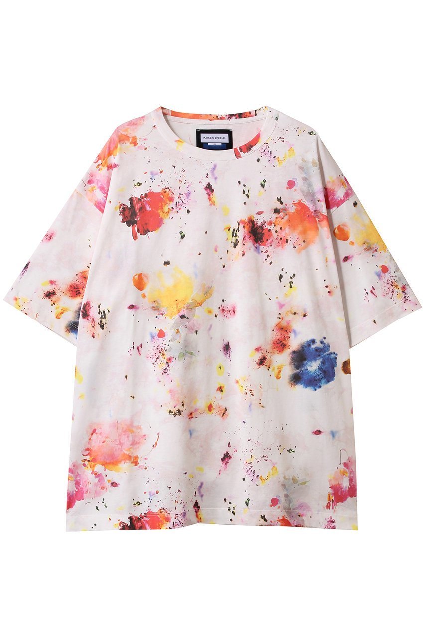 【メゾンスペシャル/MAISON SPECIAL】の【UNISEX】フラワーインクジェットプリントS/STシャツ インテリア・キッズ・メンズ・レディースファッション・服の通販 founy(ファニー) 　ファッション　Fashion　レディースファッション　Fashion for Women　トップス・カットソー　Cut & Sew Tops　シャツ・ブラウス・オフィスカジュアル　Elegant Blouses & Button-Ups　ロングTシャツ・Tシャツ　Longline T-Shirts & Tees　カットソー・ベーシックTシャツ　Cut-and-Sewn Tops / Stretch Tees & Basics　ユニセックス　Unisex, Genderless　ショート　Short, Short Length　シンプル　Simple, Minimal　スリーブ　Sleeve, Long Sleeve / Short Sleeve　プリント　Print, Printed Pattern　ボトム　Bottoms, Lower Wear　半袖　Short Sleeve, Half Sleeve　WHT(ホワイト)|ID: prp329100004926956 ipo3291000000036969392