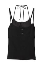 【メゾンスペシャル/MAISON SPECIAL】のHenley Neck Layered Camisole/ヘンリーネックレイヤードキャミソール BLK(ブラック)|ID: prp329100004926960 ipo3291000000036969419