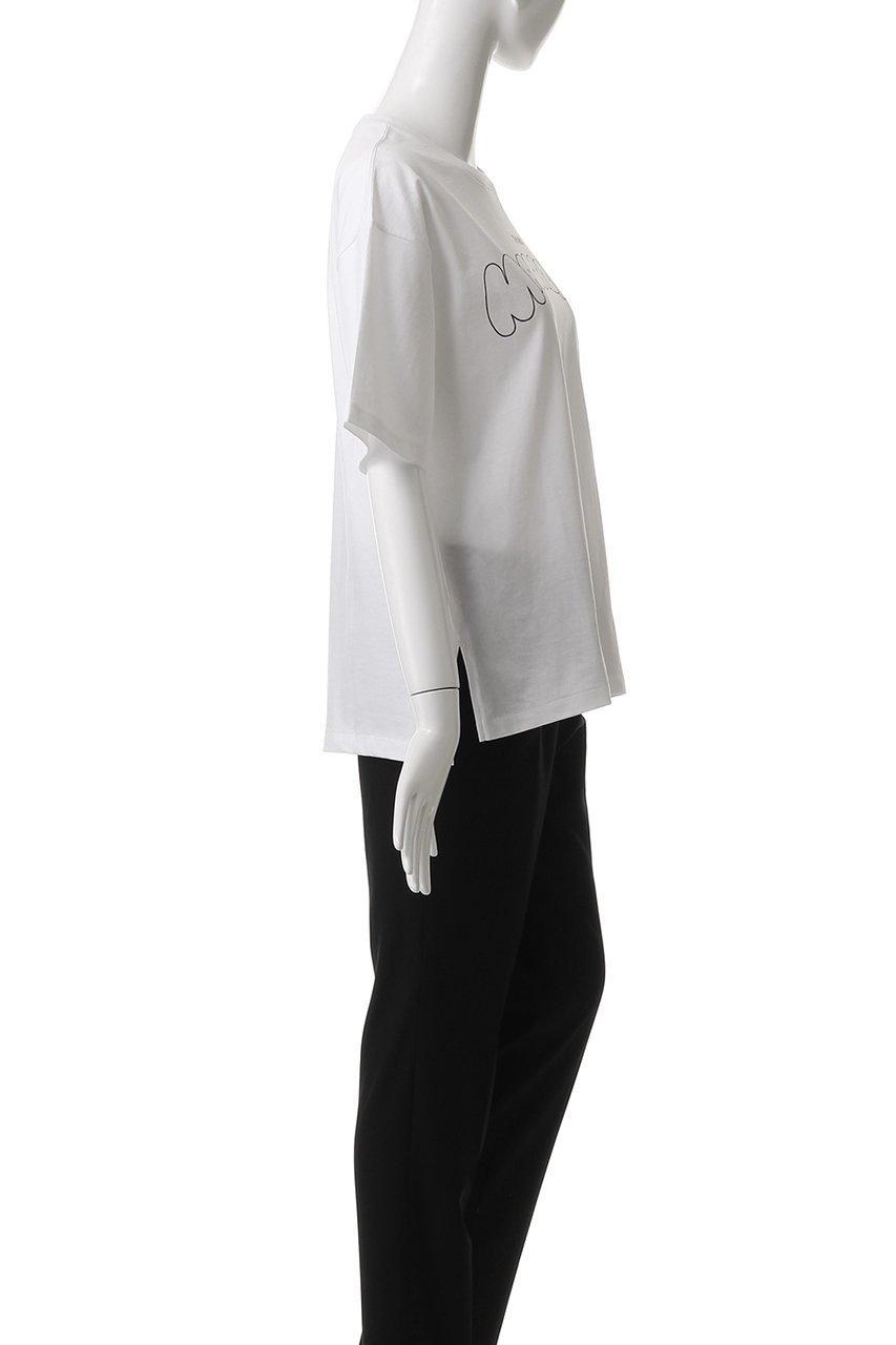 【サードマガジン/THIRD MAGAZINE】のバブルロゴTシャツ 人気、トレンドファッション・服の通販 founy(ファニー) 　ファッション　Fashion　レディースファッション　Fashion for Women　トップス・カットソー　Cut & Sew Tops　シャツ・ブラウス・オフィスカジュアル　Elegant Blouses & Button-Ups　ロングTシャツ・Tシャツ　Longline T-Shirts & Tees　カットソー・ベーシックTシャツ　Cut-and-Sewn Tops / Stretch Tees & Basics　ショート　Short, Short Length　シンプル　Simple, Minimal　スリーブ　Sleeve, Long Sleeve / Short Sleeve　モコモコ　Fuzzy, Fluffy　モノトーン　Monotone, Black and White　半袖　Short Sleeve, Half Sleeve　other-3|ID: prp329100004926965 ipo3291000000036969467