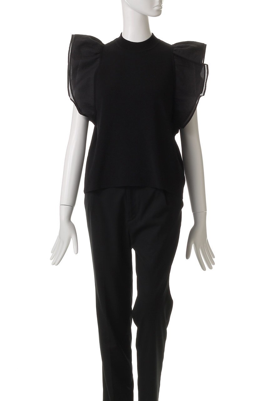 【ジェイドット/j.】のリネン混シアースリーブトップス 人気、トレンドファッション・服の通販 founy(ファニー) 　ファッション　Fashion　レディースファッション　Fashion for Women　トップス・カットソー　Cut & Sew Tops　シャツ・ブラウス・オフィスカジュアル　Elegant Blouses & Button-Ups　ロングTシャツ・Tシャツ　Longline T-Shirts & Tees　カットソー・ベーシックTシャツ　Cut-and-Sewn Tops / Stretch Tees & Basics　サマー　Summer, Summer Style　ショート　Short, Short Length　スリーブ　Sleeve, Long Sleeve / Short Sleeve　センター　Center, Center Line　デニム　Denim, Jeans Material　フリル　Frill, Ruffle　リネン　Linen, Linen Fabric　夏　Summer　other-2|ID: prp329100004926967 ipo3291000000036969477