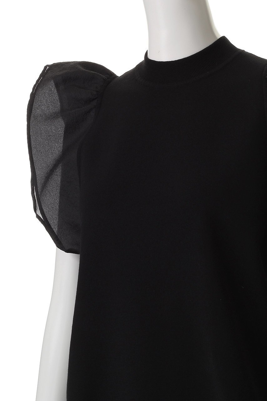 【ジェイドット/j.】のリネン混シアースリーブトップス 人気、トレンドファッション・服の通販 founy(ファニー) 　ファッション　Fashion　レディースファッション　Fashion for Women　トップス・カットソー　Cut & Sew Tops　シャツ・ブラウス・オフィスカジュアル　Elegant Blouses & Button-Ups　ロングTシャツ・Tシャツ　Longline T-Shirts & Tees　カットソー・ベーシックTシャツ　Cut-and-Sewn Tops / Stretch Tees & Basics　サマー　Summer, Summer Style　ショート　Short, Short Length　スリーブ　Sleeve, Long Sleeve / Short Sleeve　センター　Center, Center Line　デニム　Denim, Jeans Material　フリル　Frill, Ruffle　リネン　Linen, Linen Fabric　夏　Summer　other-5|ID: prp329100004926967 ipo3291000000036969481