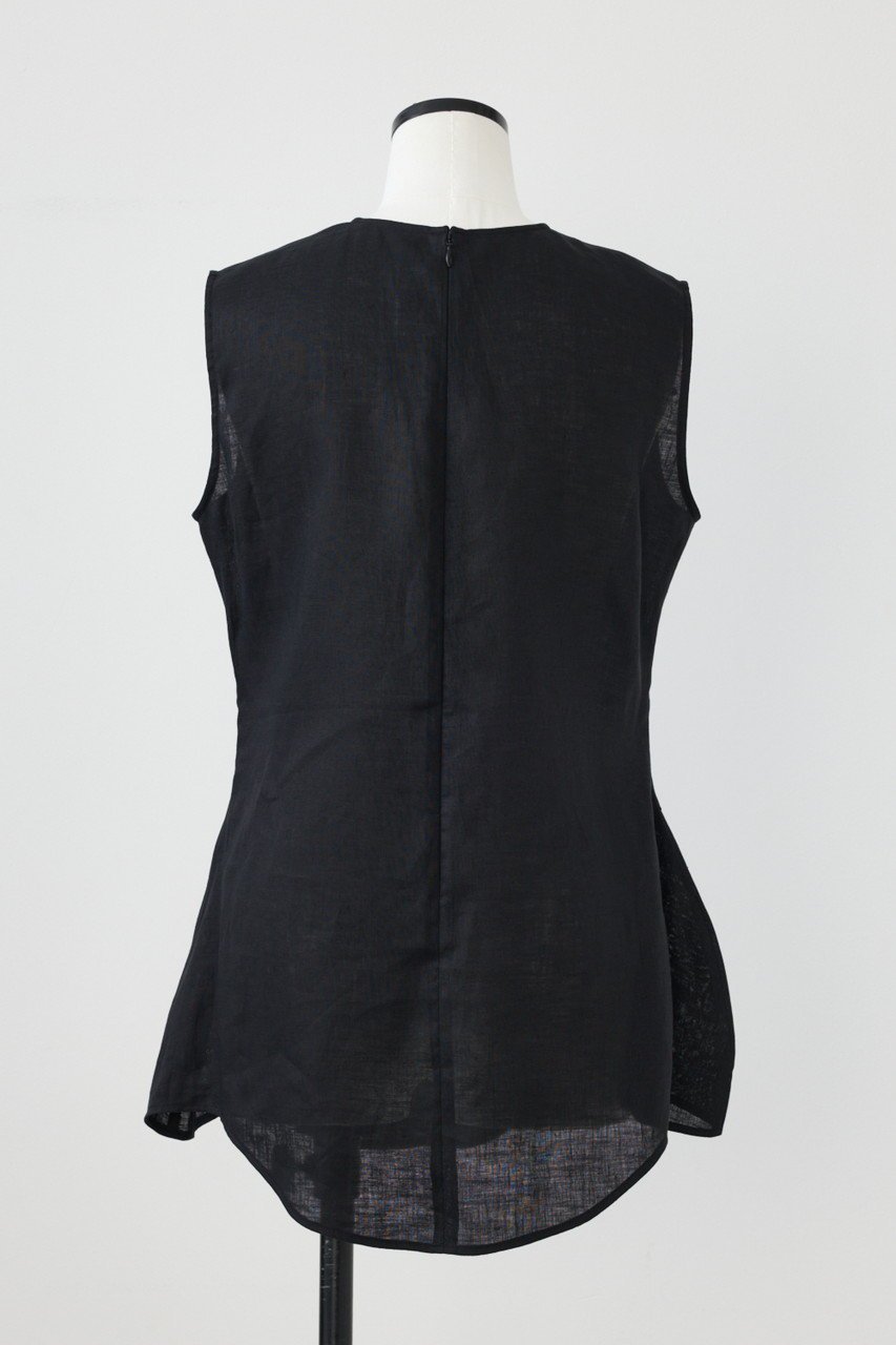 【ナゴンスタンス/nagonstans】のリネンポプリン CurveクルーP.O/プルオーバー 人気、トレンドファッション・服の通販 founy(ファニー) 　ファッション　Fashion　レディースファッション　Fashion for Women　トップス・カットソー　Cut & Sew Tops　キャミソール&ノースリーブ　Camisoles & Sleeveless Tops　シャツ・ブラウス・オフィスカジュアル　Elegant Blouses & Button-Ups　ロングTシャツ・Tシャツ　Longline T-Shirts & Tees　カジュアルプルオーバー・ニットトップス　Pullovers & Knit Tops / Casual Pullovers　カットソー・ベーシックTシャツ　Cut-and-Sewn Tops / Stretch Tees & Basics　キャミソール　Camisole, Spaghetti Strap Top　タンク　Tank Top, Sleeveless Top　ノースリーブ　Sleeveless, No-Sleeve　フレア　Flare, Flared　リネン　Linen, Linen Fabric　other-3|ID: prp329100004926986 ipo3291000000036969627