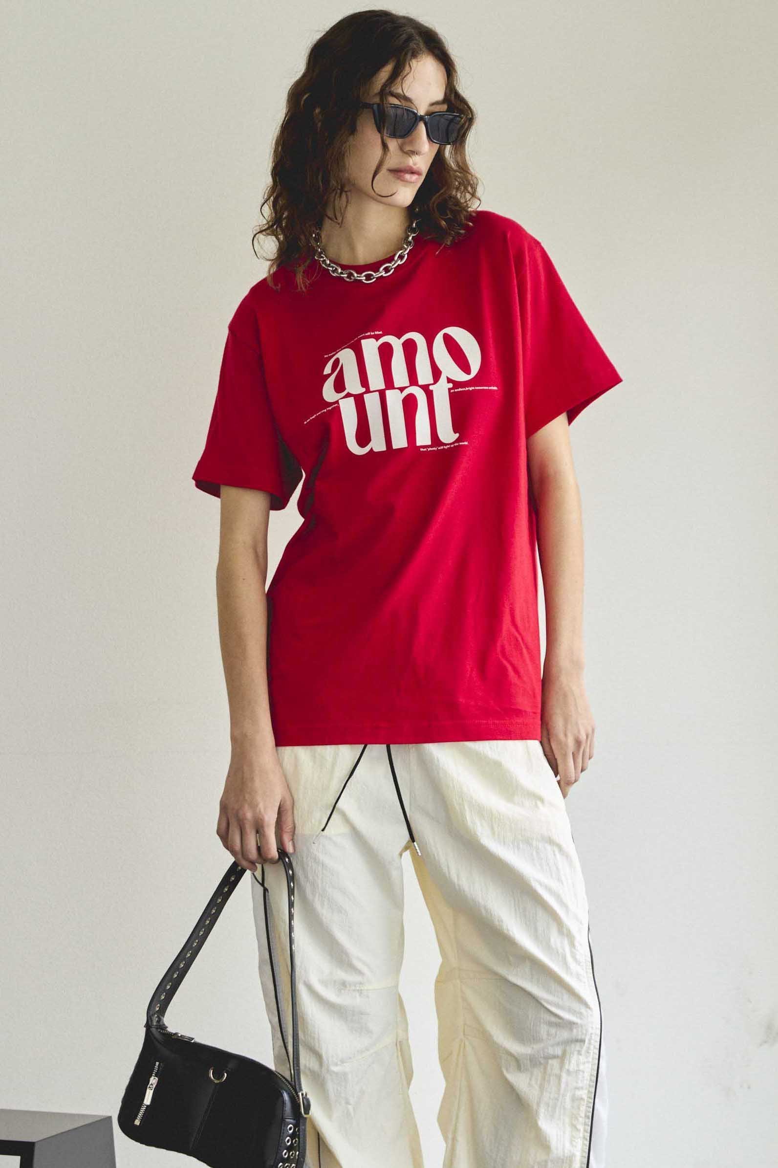 【メゾンスペシャル/MAISON SPECIAL】のamount T-shirt/amount Tシャツ 人気、トレンドファッション・服の通販 founy(ファニー) 　ファッション　Fashion　レディースファッション　Fashion for Women　トップス・カットソー　Cut & Sew Tops　シャツ・ブラウス・オフィスカジュアル　Elegant Blouses & Button-Ups　ロングTシャツ・Tシャツ　Longline T-Shirts & Tees　カットソー・ベーシックTシャツ　Cut-and-Sewn Tops / Stretch Tees & Basics　ショート　Short, Short Length　シンプル　Simple, Minimal　スリーブ　Sleeve, Long Sleeve / Short Sleeve　トレンド　Trend, Trending Now　バランス　Balance, Style Balance　フォルム　Silhouette, Form　プリント　Print, Printed Pattern　ベーシック　Basic, Essential　ラバー　Rubber, Rubber Sole　夏　Summer　other-8|ID: prp329100004926989 ipo3291000000036969664