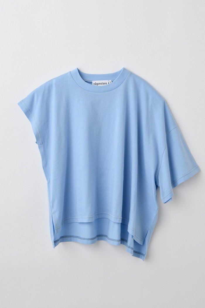 【ナゴンスタンス/nagonstans】のソフト天竺 アンバランスT/SH Tシャツ インテリア・キッズ・メンズ・レディースファッション・服の通販 founy(ファウニー) https://founy.com/ ファッション Fashion レディースファッション Fashion for Women トップス・カットソー Cut & Sew Tops シャツ・ブラウス・オフィスカジュアル Elegant Blouses & Button-Ups ロングTシャツ・Tシャツ Longline T-Shirts & Tees カットソー・ベーシックTシャツ Cut-and-Sewn Tops / Stretch Tees & Basics アシンメトリー Asymmetrical Style ショート Short, Short Length シンプル Simple, Minimal スリーブ Sleeve, Long Sleeve / Short Sleeve |ID: prp329100004927002 ipo3291000000036969732