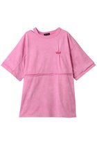 【メゾンスペシャル/MAISON SPECIAL】のShirring Embroidery Washed Big T-shirt/シャーリングエンブロイダリーウォッシュビッグTEE 人気、トレンドファッション・服の通販 founy(ファニー) ファッション Fashion レディースファッション Fashion for Women トップス・カットソー Cut & Sew Tops シャツ・ブラウス・オフィスカジュアル Elegant Blouses & Button-Ups ロングTシャツ・Tシャツ Longline T-Shirts & Tees カットソー・ベーシックTシャツ Cut-and-Sewn Tops / Stretch Tees & Basics ウォッシュ Washed Finish ヴィンテージ Vintage Style カットソー Cut and Sewn Top シャーリング Shirring, Ruched ショート Short, Short Length スリット Slit, Slit Detail スリーブ Sleeve, Long Sleeve / Short Sleeve ワンポイント One Point, Statement Accent thumbnail PNK(ピンク)|ID: prp329100004927015 ipo3291000000036969833