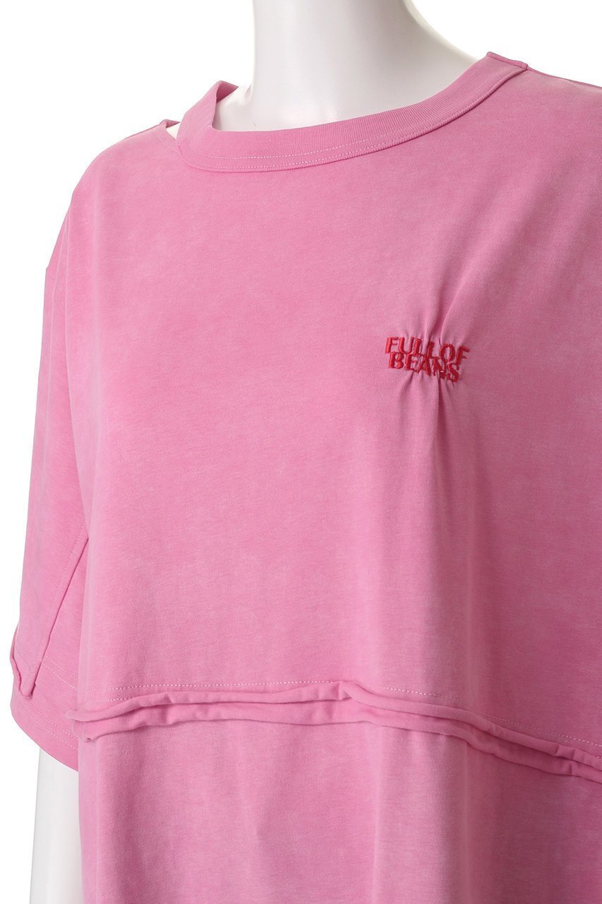 【メゾンスペシャル/MAISON SPECIAL】のShirring Embroidery Washed Big T-shirt/シャーリングエンブロイダリーウォッシュビッグTEE 人気、トレンドファッション・服の通販 founy(ファニー) 　ファッション　Fashion　レディースファッション　Fashion for Women　トップス・カットソー　Cut & Sew Tops　シャツ・ブラウス・オフィスカジュアル　Elegant Blouses & Button-Ups　ロングTシャツ・Tシャツ　Longline T-Shirts & Tees　カットソー・ベーシックTシャツ　Cut-and-Sewn Tops / Stretch Tees & Basics　ウォッシュ　Washed Finish　ヴィンテージ　Vintage Style　カットソー　Cut and Sewn Top　シャーリング　Shirring, Ruched　ショート　Short, Short Length　スリット　Slit, Slit Detail　スリーブ　Sleeve, Long Sleeve / Short Sleeve　ワンポイント　One Point, Statement Accent　other-5|ID: prp329100004927015 ipo3291000000036969840