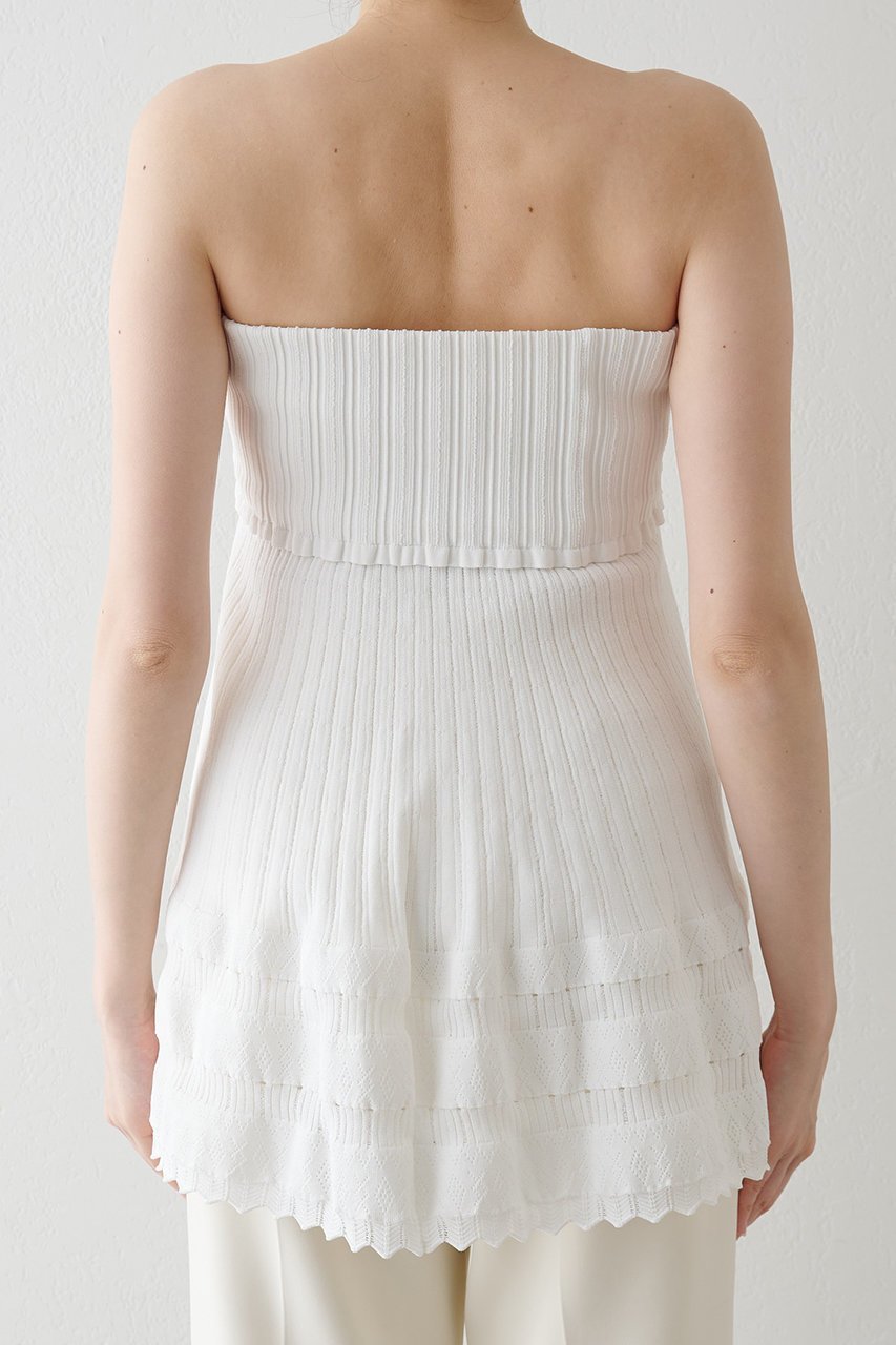 【ウィムガゼット/Whim Gazette】の【GEMINI】ベアトップ 人気、トレンドファッション・服の通販 founy(ファニー) 　ファッション　Fashion　レディースファッション　Fashion for Women　トップス・カットソー　Cut & Sew Tops　キャミソール&ノースリーブ　Camisoles & Sleeveless Tops　シャツ・ブラウス・オフィスカジュアル　Elegant Blouses & Button-Ups　ロングTシャツ・Tシャツ　Longline T-Shirts & Tees　カットソー・ベーシックTシャツ　Cut-and-Sewn Tops / Stretch Tees & Basics　キャミソール　Camisole, Spaghetti Strap Top　ストレッチ　Stretch, Stretchy Fabric　タンク　Tank Top, Sleeveless Top　フィット　Fit, Slim Fit　フリル　Frill, Ruffle　ペプラム　Peplum, Flared Hem　ミニスカート　Mini Skirt, Short Skirt　透かし　Cut-Out, Lacework　other-4|ID: prp329100004927022 ipo3291000000036969884