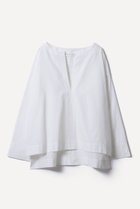 【プリスティン/PRISTINE】のポプリンノーカラーシャツ 人気、トレンドファッション・服の通販 founy(ファニー) ファッション Fashion レディースファッション Fashion for Women トップス・カットソー Cut & Sew Tops シャツ・ブラウス・オフィスカジュアル Elegant Blouses & Button-Ups ロングTシャツ・Tシャツ Longline T-Shirts & Tees カットソー・ベーシックTシャツ Cut-and-Sewn Tops / Stretch Tees & Basics スリット Slit, Slit Detail スリーブ Sleeve, Long Sleeve / Short Sleeve フロント Front, Front Design リラックス Relax, Relaxed Fit ロング Long, Long-Length 人気 Popular, Best Seller 夏 Summer 春 Spring S/S・春夏 SS, Spring/Summer, Warm Season thumbnail ホワイト|ID: prp329100004927031 ipo3291000000036969938