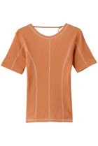 【メゾンスペシャル/MAISON SPECIAL】のBicolor Stitch Rib T-shirt/バイカラーステッチリブTシャツ ORG(オレンジ)|ID: prp329100004927035 ipo3291000000036969993