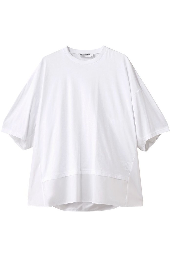 【ナゴンスタンス/nagonstans】のソフト天竺 WovenコンビT/SH Tシャツ インテリア・キッズ・メンズ・レディースファッション・服の通販 founy(ファウニー) https://founy.com/ ファッション Fashion レディースファッション Fashion for Women トップス・カットソー Cut & Sew Tops シャツ・ブラウス・オフィスカジュアル Elegant Blouses & Button-Ups ロングTシャツ・Tシャツ Longline T-Shirts & Tees カットソー・ベーシックTシャツ Cut-and-Sewn Tops / Stretch Tees & Basics カットソー Cut and Sewn Top コンビ Combo, Combination Style ショート Short, Short Length スリーブ Sleeve, Long Sleeve / Short Sleeve リラックス Relax, Relaxed Fit |ID: prp329100004927041 ipo3291000000036970039