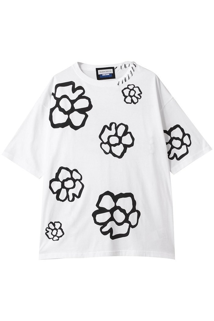【メゾンスペシャル/MAISON SPECIAL】の【UNISEX】フラワーハンドプリントS/STシャツ インテリア・キッズ・メンズ・レディースファッション・服の通販 founy(ファウニー) https://founy.com/ ファッション Fashion レディースファッション Fashion for Women トップス・カットソー Cut & Sew Tops シャツ・ブラウス・オフィスカジュアル Elegant Blouses & Button-Ups ロングTシャツ・Tシャツ Longline T-Shirts & Tees カットソー・ベーシックTシャツ Cut-and-Sewn Tops / Stretch Tees & Basics ユニセックス Unisex, Genderless おすすめ Recommended / Our Picks インナー Innerwear ショート Short, Short Length ジャケット Jacket, Outerwear スリーブ Sleeve, Long Sleeve / Short Sleeve ハンド Hand, Handmade ハーフ Half, Half-Length フラワー Flower, Floral プリント Print, Printed Pattern モチーフ Motif, Design Theme |ID: prp329100004927060 ipo3291000000036970199