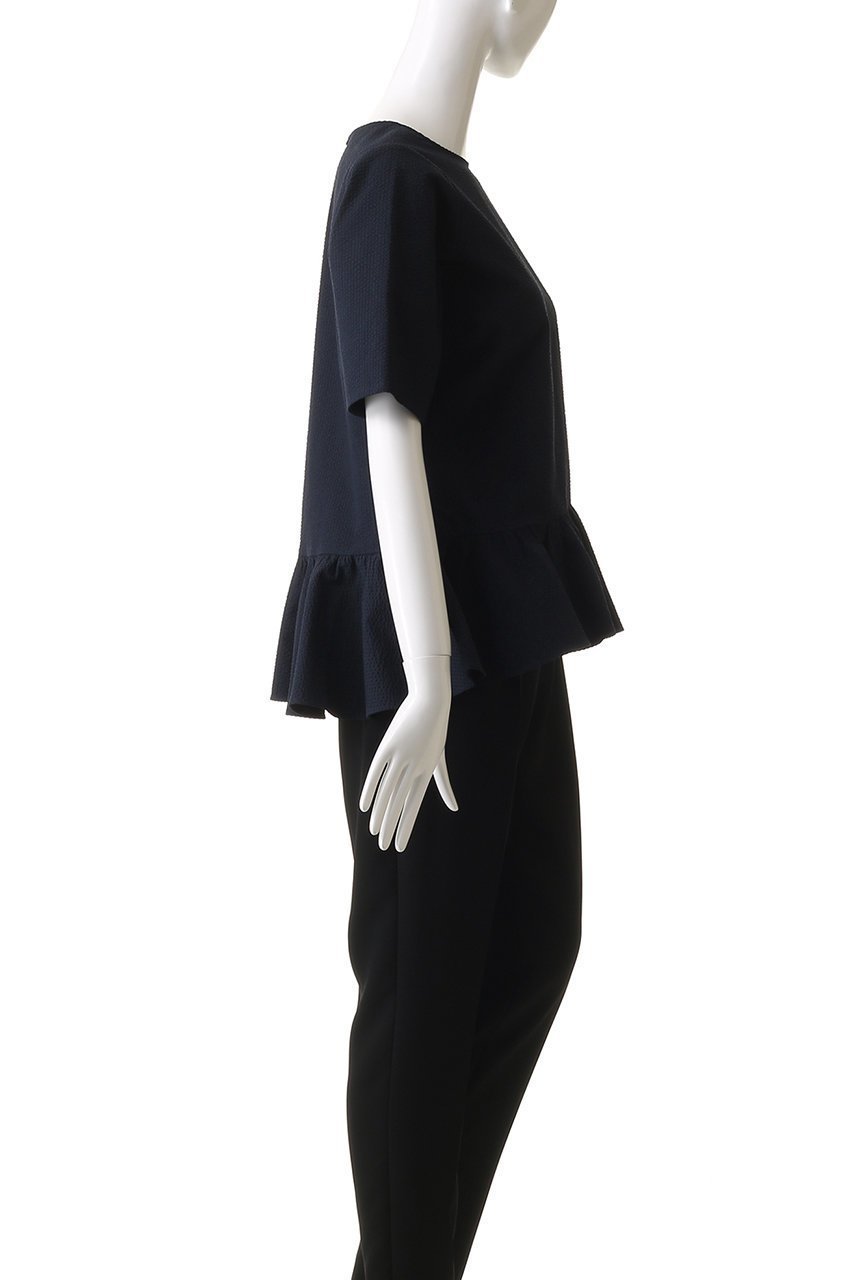 【マイ ウィークネス/MY WEAKNESS】のOlja P/O Frill 人気、トレンドファッション・服の通販 founy(ファニー) 　ファッション　Fashion　レディースファッション　Fashion for Women　トップス・カットソー　Cut & Sew Tops　シャツ・ブラウス・オフィスカジュアル　Elegant Blouses & Button-Ups　ロングTシャツ・Tシャツ　Longline T-Shirts & Tees　カットソー・ベーシックTシャツ　Cut-and-Sewn Tops / Stretch Tees & Basics　アシンメトリー　Asymmetrical Style　サッカー　Seersucker, Summer Fabric　ショート　Short, Short Length　シルク　Silk, 100% Silk　シンプル　Simple, Minimal　スリーブ　Sleeve, Long Sleeve / Short Sleeve　フリル　Frill, Ruffle　エレガント 上品　Elegant　再入荷　Restock / Back in Stock　other-3|ID: prp329100004927062 ipo3291000000036970214