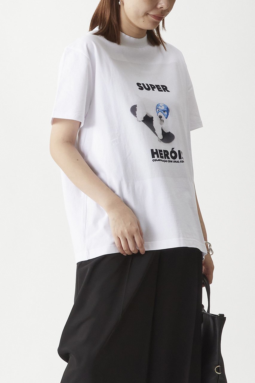 【プルミエ アロンディスモン/1er Arrondissement】のNOMADIS Tシャツ 人気、トレンドファッション・服の通販 founy(ファニー) 　ファッション　Fashion　レディースファッション　Fashion for Women　トップス・カットソー　Cut & Sew Tops　シャツ・ブラウス・オフィスカジュアル　Elegant Blouses & Button-Ups　ロングTシャツ・Tシャツ　Longline T-Shirts & Tees　カットソー・ベーシックTシャツ　Cut-and-Sewn Tops / Stretch Tees & Basics　ショート　Short, Short Length　スリーブ　Sleeve, Long Sleeve / Short Sleeve　デニム　Denim, Jeans Material　バランス　Balance, Style Balance　フェミニン　Feminine, Girly　プリント　Print, Printed Pattern　ボトム　Bottoms, Lower Wear　other-7|ID: prp329100004927064 ipo3291000000036970234