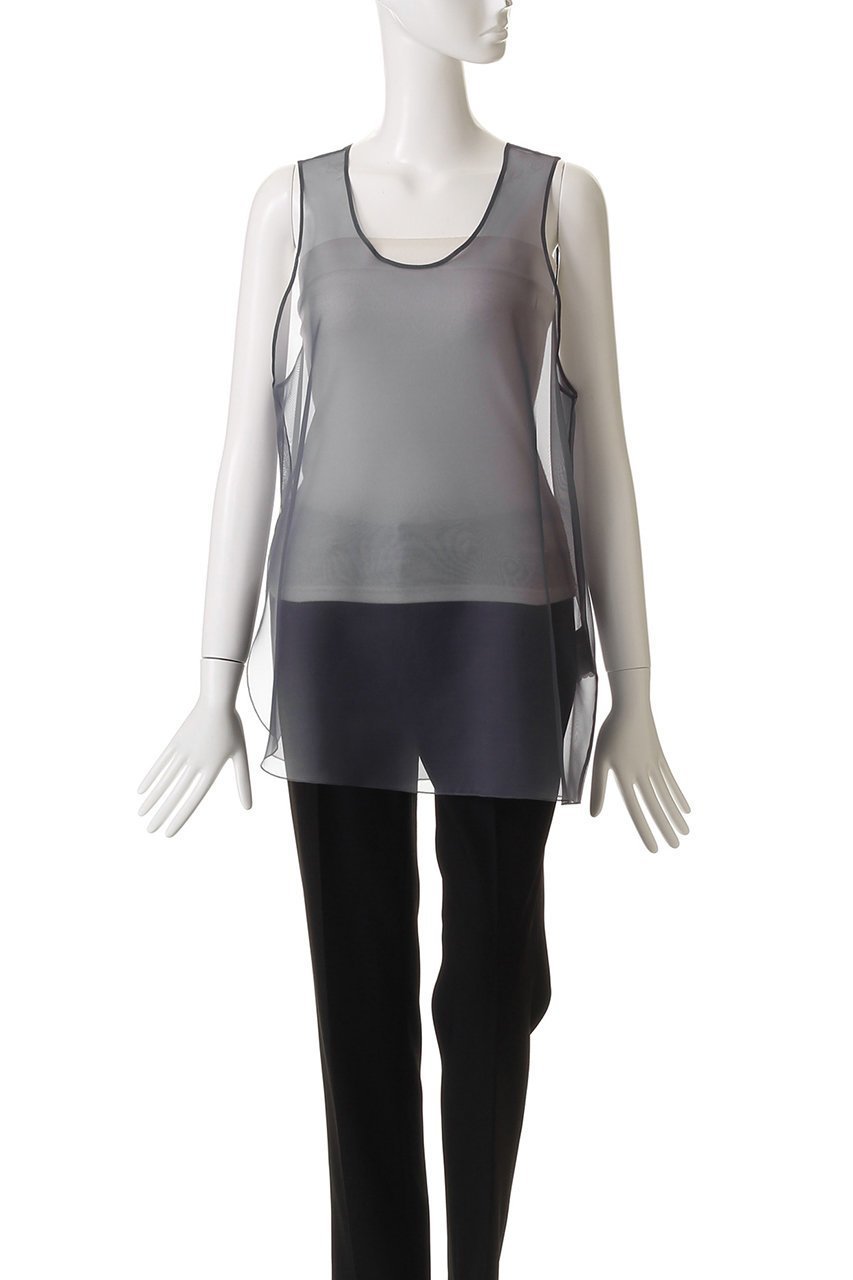 【スタニングルアー/STUNNING LURE】のエアーオーガンザタンク 人気、トレンドファッション・服の通販 founy(ファニー) 　ファッション　Fashion　レディースファッション　Fashion for Women　トップス・カットソー　Cut & Sew Tops　キャミソール&ノースリーブ　Camisoles & Sleeveless Tops　シャツ・ブラウス・オフィスカジュアル　Elegant Blouses & Button-Ups　ロングTシャツ・Tシャツ　Longline T-Shirts & Tees　カットソー・ベーシックTシャツ　Cut-and-Sewn Tops / Stretch Tees & Basics　エアリー　Airy Texture　オーガンジー　Organza Fabric　キャミソール　Camisole, Spaghetti Strap Top　シアー　Sheer, See-Through　シンプル　Simple, Minimal　タンク　Tank Top, Sleeveless Top　今夏　This Summer　夏　Summer　other-2|ID: prp329100004927072 ipo3291000000036970280