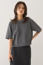 【デザイン ワークス/DESIGN WORKS】のバックリボンヴィンテージ加工Tシャツ 人気、トレンドファッション・服の通販 founy(ファニー) ファッション Fashion レディースファッション Fashion for Women トップス・カットソー Cut & Sew Tops シャツ・ブラウス・オフィスカジュアル Elegant Blouses & Button-Ups ロングTシャツ・Tシャツ Longline T-Shirts & Tees カットソー・ベーシックTシャツ Cut-and-Sewn Tops / Stretch Tees & Basics ショート Short, Short Length スリーブ Sleeve, Long Sleeve / Short Sleeve タフタ Taffeta, Structured Fabric デニム Denim, Jeans Material リボン Ribbon, Bow ヴィンテージ Vintage Style thumbnail グレー|ID: prp329100004927092 ipo3291000000036970409