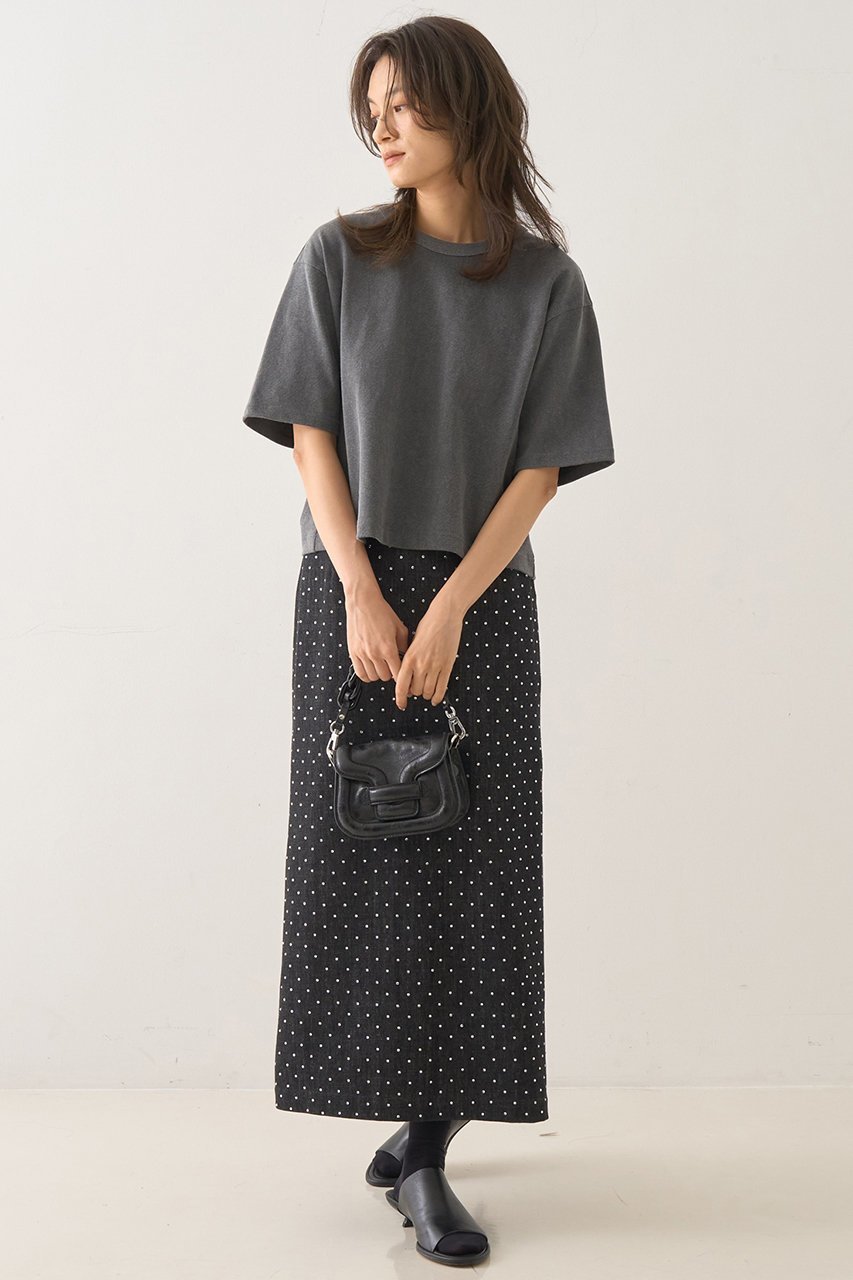 【デザイン ワークス/DESIGN WORKS】のバックリボンヴィンテージ加工Tシャツ 人気、トレンドファッション・服の通販 founy(ファニー) 　ファッション　Fashion　レディースファッション　Fashion for Women　トップス・カットソー　Cut & Sew Tops　シャツ・ブラウス・オフィスカジュアル　Elegant Blouses & Button-Ups　ロングTシャツ・Tシャツ　Longline T-Shirts & Tees　カットソー・ベーシックTシャツ　Cut-and-Sewn Tops / Stretch Tees & Basics　ショート　Short, Short Length　スリーブ　Sleeve, Long Sleeve / Short Sleeve　タフタ　Taffeta, Structured Fabric　デニム　Denim, Jeans Material　リボン　Ribbon, Bow　ヴィンテージ　Vintage Style　other-2|ID: prp329100004927092 ipo3291000000036970410