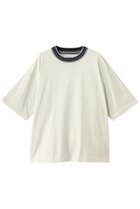 【メゾンスペシャル/MAISON SPECIAL】の【UNISEX】襟リブニット切替 Tシャツ GRN(グリーン)|ID: prp329100004927122 ipo3291000000036970636