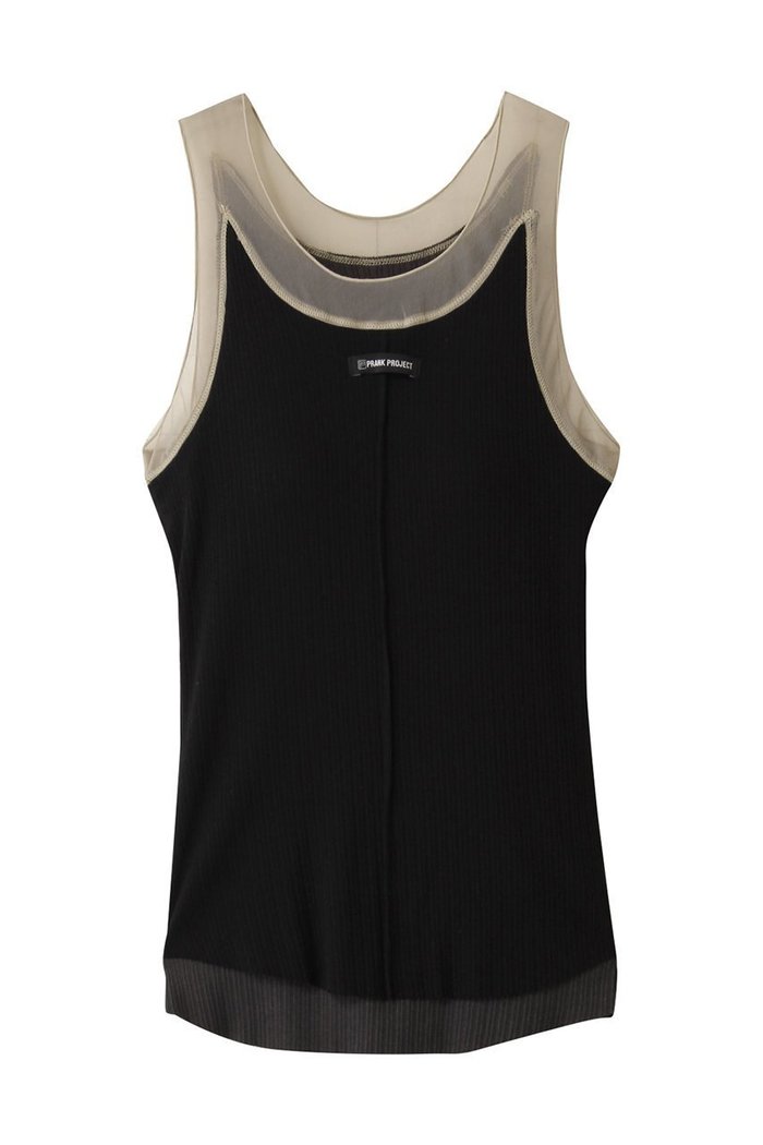 【プランク プロジェクト/PRANK PROJECT】のシルクテレコ2WAYタンクトップ / Silk Teleco 2WAY Tank Top インテリア・キッズ・メンズ・レディースファッション・服の通販 founy(ファニー) https://founy.com/ ファッション Fashion レディースファッション Fashion for Women トップス・カットソー Cut & Sew Tops キャミソール&ノースリーブ Camisoles & Sleeveless Tops シャツ・ブラウス・オフィスカジュアル Elegant Blouses & Button-Ups ロングTシャツ・Tシャツ Longline T-Shirts & Tees カットソー・ベーシックTシャツ Cut-and-Sewn Tops / Stretch Tees & Basics インナー Innerwear キャミソール Camisole, Spaghetti Strap Top シアー Sheer, See-Through シルク Silk, 100% Silk タンク Tank Top, Sleeveless Top テレコ Ribbed, Rib Stitch フロント Front, Front Design |ID: prp329100004927141 ipo3291000000036970767