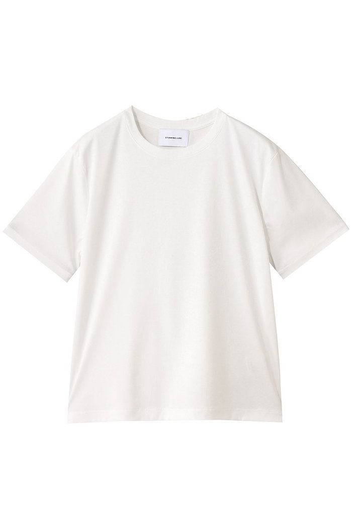 【スタニングルアー/STUNNING LURE】のハイゲージスムースTシャツ インテリア・キッズ・メンズ・レディースファッション・服の通販 founy(ファニー) https://founy.com/ ファッション Fashion レディースファッション Fashion for Women トップス・カットソー Cut & Sew Tops シャツ・ブラウス・オフィスカジュアル Elegant Blouses & Button-Ups ロングTシャツ・Tシャツ Longline T-Shirts & Tees カットソー・ベーシックTシャツ Cut-and-Sewn Tops / Stretch Tees & Basics インナー Innerwear ショート Short, Short Length スリーブ Sleeve, Long Sleeve / Short Sleeve ハーフ Half, Half-Length |ID: prp329100004927156 ipo3291000000036970872