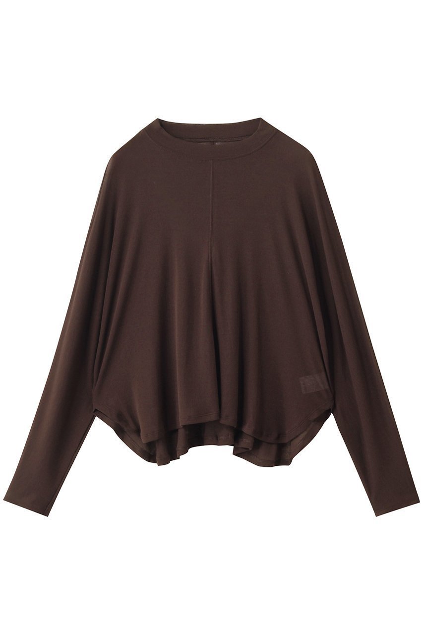 【アンクレイヴ/uncrave】のシアーハイツイストリブ ドルマントップス インテリア・キッズ・メンズ・レディースファッション・服の通販 founy(ファニー) 　ファッション　Fashion　レディースファッション　Fashion for Women　トップス・カットソー　Cut & Sew Tops　シャツ・ブラウス・オフィスカジュアル　Elegant Blouses & Button-Ups　ロングTシャツ・Tシャツ　Longline T-Shirts & Tees　カットソー・ベーシックTシャツ　Cut-and-Sewn Tops / Stretch Tees & Basics　イレギュラー　Irregular Design　グラデーション　Gradient, Ombre　シアー　Sheer, See-Through　スリーブ　Sleeve, Long Sleeve / Short Sleeve　ロング　Long, Long-Length　ブラウン|ID: prp329100004927161 ipo3291000000036970908