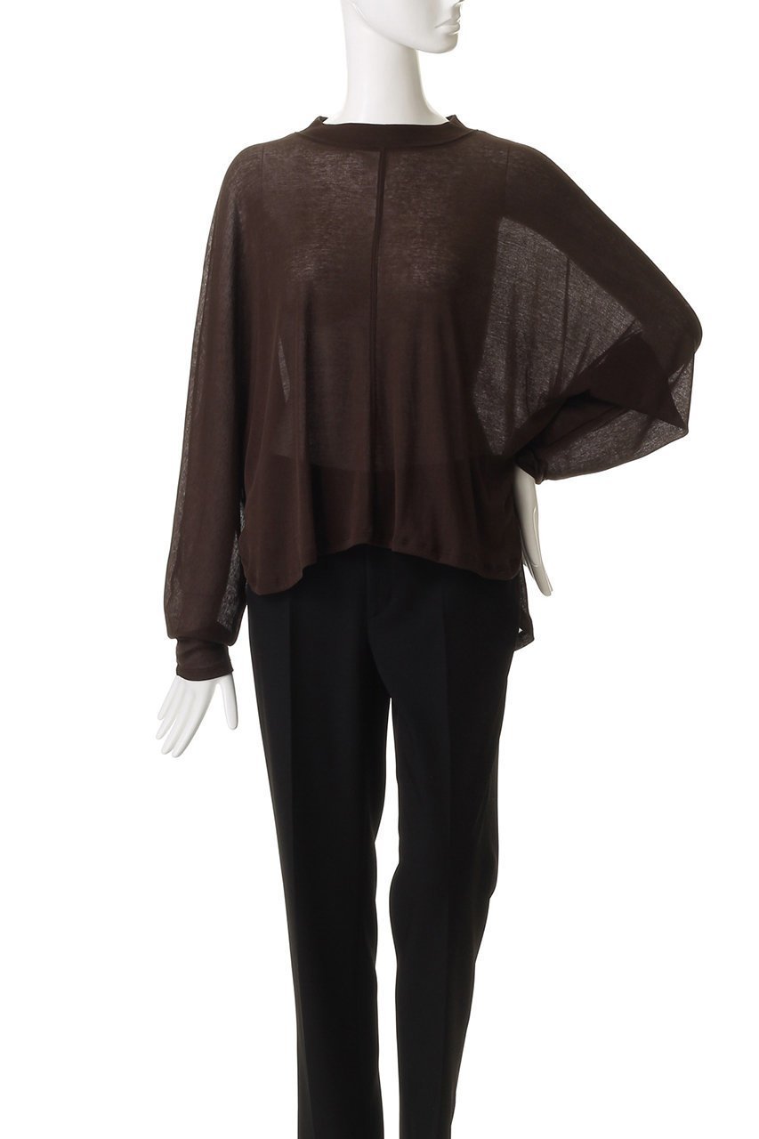 【アンクレイヴ/uncrave】のシアーハイツイストリブ ドルマントップス 人気、トレンドファッション・服の通販 founy(ファニー) 　ファッション　Fashion　レディースファッション　Fashion for Women　トップス・カットソー　Cut & Sew Tops　シャツ・ブラウス・オフィスカジュアル　Elegant Blouses & Button-Ups　ロングTシャツ・Tシャツ　Longline T-Shirts & Tees　カットソー・ベーシックTシャツ　Cut-and-Sewn Tops / Stretch Tees & Basics　イレギュラー　Irregular Design　グラデーション　Gradient, Ombre　シアー　Sheer, See-Through　スリーブ　Sleeve, Long Sleeve / Short Sleeve　ロング　Long, Long-Length　other-2|ID: prp329100004927161 ipo3291000000036970911