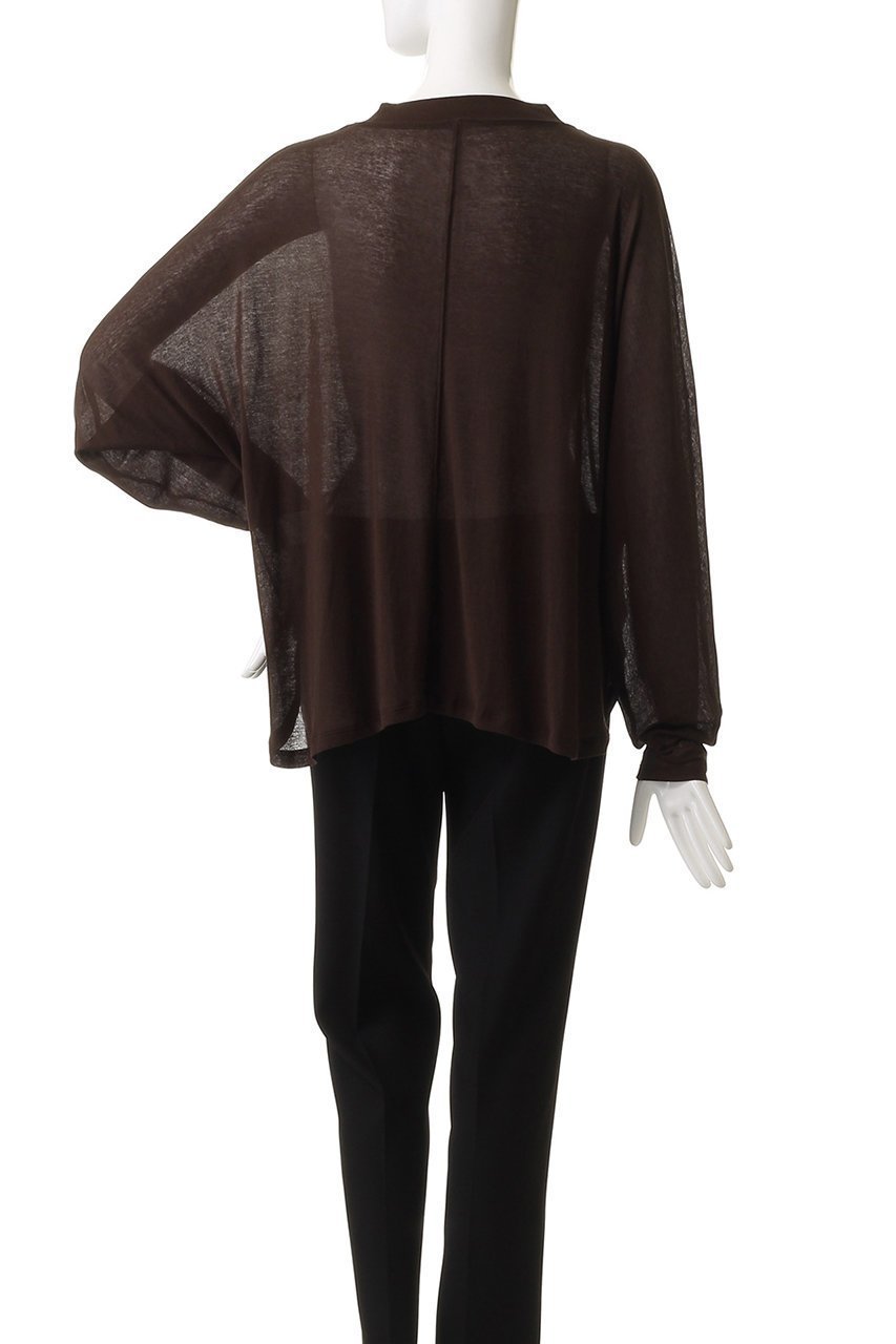 【アンクレイヴ/uncrave】のシアーハイツイストリブ ドルマントップス 人気、トレンドファッション・服の通販 founy(ファニー) 　ファッション　Fashion　レディースファッション　Fashion for Women　トップス・カットソー　Cut & Sew Tops　シャツ・ブラウス・オフィスカジュアル　Elegant Blouses & Button-Ups　ロングTシャツ・Tシャツ　Longline T-Shirts & Tees　カットソー・ベーシックTシャツ　Cut-and-Sewn Tops / Stretch Tees & Basics　イレギュラー　Irregular Design　グラデーション　Gradient, Ombre　シアー　Sheer, See-Through　スリーブ　Sleeve, Long Sleeve / Short Sleeve　ロング　Long, Long-Length　other-4|ID: prp329100004927161 ipo3291000000036970914