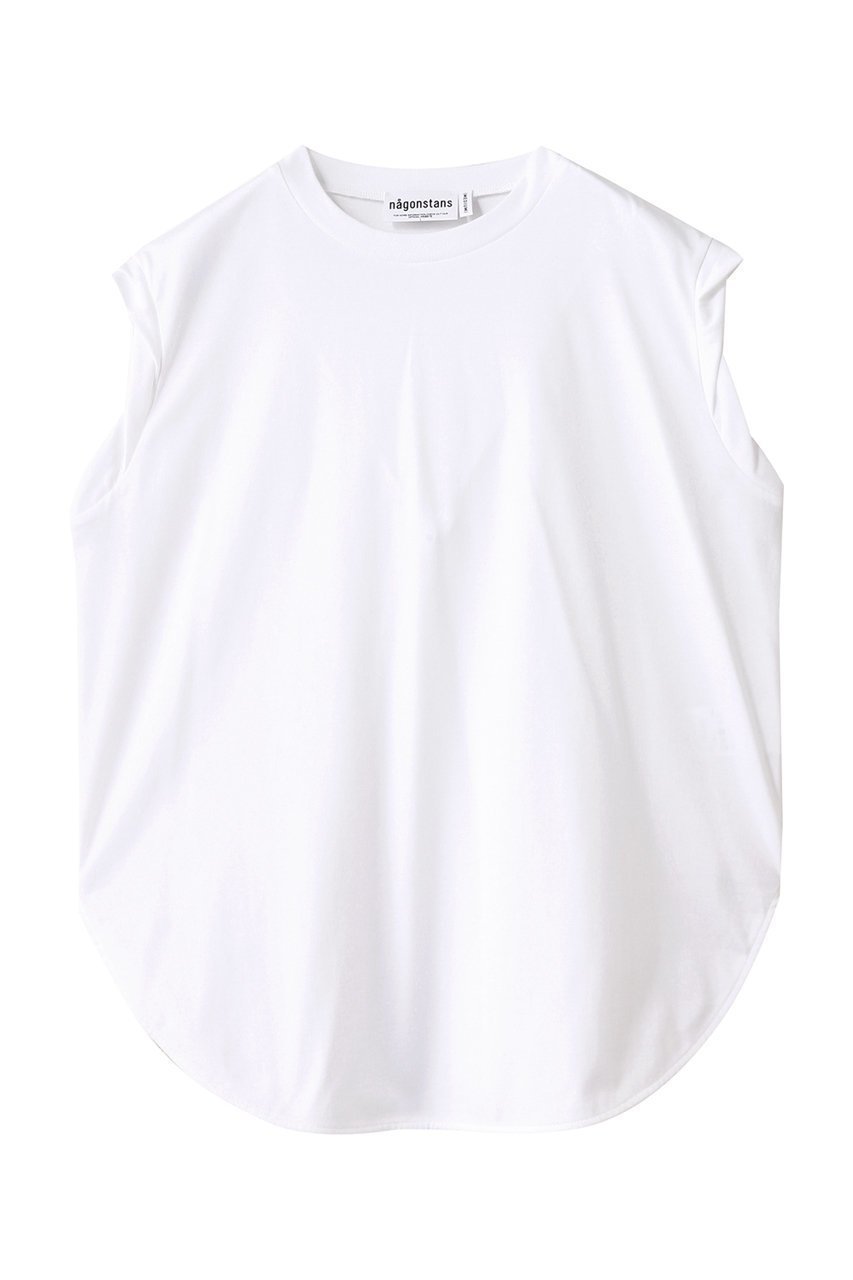 【ナゴンスタンス/nagonstans】のround-hem tank top/タンクトップ インテリア・キッズ・メンズ・レディースファッション・服の通販 founy(ファニー) 　ファッション　Fashion　レディースファッション　Fashion for Women　トップス・カットソー　Cut & Sew Tops　キャミソール&ノースリーブ　Camisoles & Sleeveless Tops　シャツ・ブラウス・オフィスカジュアル　Elegant Blouses & Button-Ups　ロングTシャツ・Tシャツ　Longline T-Shirts & Tees　カットソー・ベーシックTシャツ　Cut-and-Sewn Tops / Stretch Tees & Basics　キャミソール　Camisole, Spaghetti Strap Top　タンク　Tank Top, Sleeveless Top　バランス　Balance, Style Balance　ラウンド　Round, Round Neck　ルーズ　Loose, Oversized　Salt|ID: prp329100004927167 ipo3291000000036970943