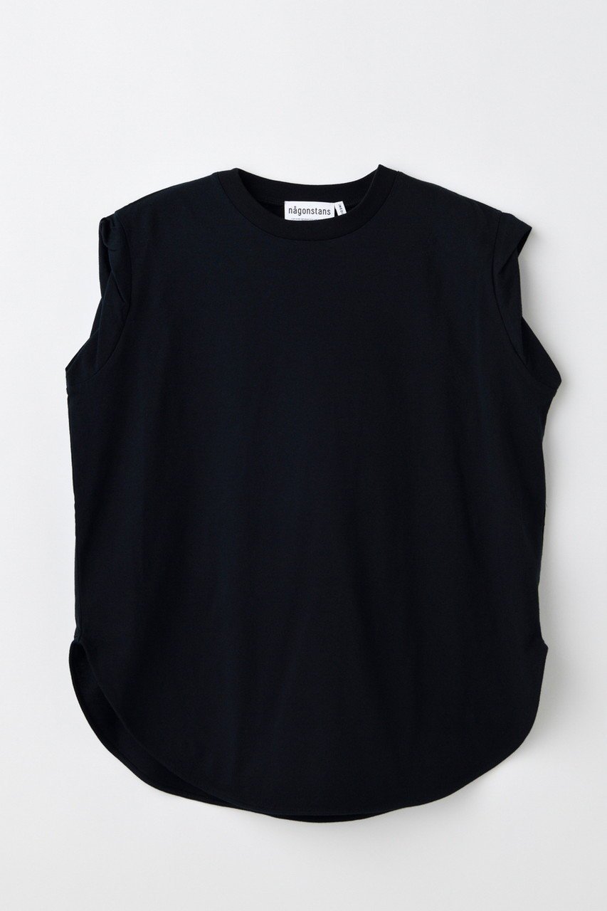 【ナゴンスタンス/nagonstans】のround-hem tank top/タンクトップ インテリア・キッズ・メンズ・レディースファッション・服の通販 founy(ファニー) 　ファッション　Fashion　レディースファッション　Fashion for Women　トップス・カットソー　Cut & Sew Tops　キャミソール&ノースリーブ　Camisoles & Sleeveless Tops　シャツ・ブラウス・オフィスカジュアル　Elegant Blouses & Button-Ups　ロングTシャツ・Tシャツ　Longline T-Shirts & Tees　カットソー・ベーシックTシャツ　Cut-and-Sewn Tops / Stretch Tees & Basics　キャミソール　Camisole, Spaghetti Strap Top　タンク　Tank Top, Sleeveless Top　バランス　Balance, Style Balance　ラウンド　Round, Round Neck　ルーズ　Loose, Oversized　Space|ID: prp329100004927167 ipo3291000000036970944