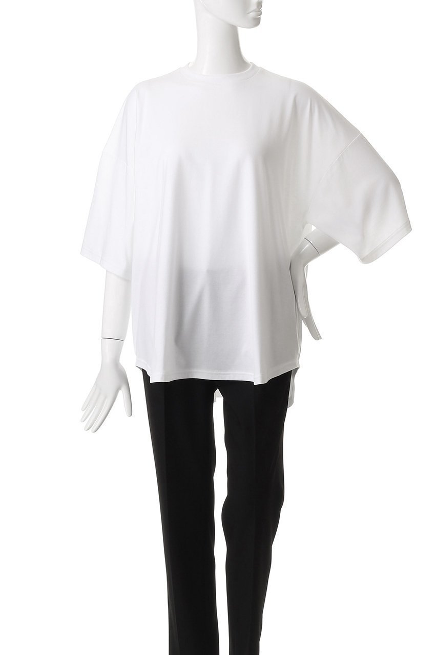 【ナゴンスタンス/nagonstans】のcurve-hem t-shirt/Tシャツ 人気、トレンドファッション・服の通販 founy(ファニー) 　ファッション　Fashion　レディースファッション　Fashion for Women　トップス・カットソー　Cut & Sew Tops　シャツ・ブラウス・オフィスカジュアル　Elegant Blouses & Button-Ups　ロングTシャツ・Tシャツ　Longline T-Shirts & Tees　カットソー・ベーシックTシャツ　Cut-and-Sewn Tops / Stretch Tees & Basics　ショート　Short, Short Length　スクエア　Square, Square Shape　スリット　Slit, Slit Detail　スリーブ　Sleeve, Long Sleeve / Short Sleeve　バランス　Balance, Style Balance　ルーズ　Loose, Oversized　定番　Standard, Basic Item　other-2|ID: prp329100004927168 ipo3291000000036970948