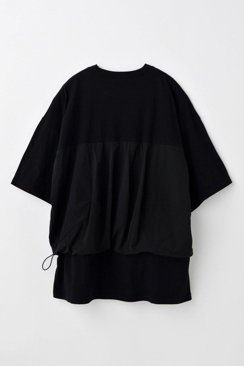 【ナゴンスタンス/nagonstans】のwoven combinatin t-shirt/Tシャツ 人気、トレンドファッション・服の通販 founy(ファニー) 　ファッション　Fashion　レディースファッション　Fashion for Women　トップス・カットソー　Cut & Sew Tops　シャツ・ブラウス・オフィスカジュアル　Elegant Blouses & Button-Ups　ロングTシャツ・Tシャツ　Longline T-Shirts & Tees　カットソー・ベーシックTシャツ　Cut-and-Sewn Tops / Stretch Tees & Basics　ショート　Short, Short Length　スリーブ　Sleeve, Long Sleeve / Short Sleeve　セットアップ　Set-Up, Coordinated Outfit　バルーン　Balloon, Balloon Silhouette　フェミニン　Feminine, Girly　ミックス　Mix, Mixed Style　リラックス　Relax, Relaxed Fit　other-2|ID: prp329100004927172 ipo3291000000036970968