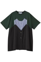 【エンフォルド/ENFOLD】のLAYERED-LIKE T-SHIRT/Tシャツ ダークグリーン|ID: prp329100004927175 ipo3291000000036970980