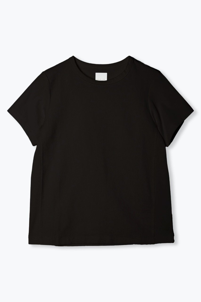 【レリル/lelill】のTHE BASIC T 36サイズ インテリア・キッズ・メンズ・レディースファッション・服の通販 founy(ファニー) 　ファッション　Fashion　レディースファッション　Fashion for Women　トップス・カットソー　Cut & Sew Tops　シャツ・ブラウス・オフィスカジュアル　Elegant Blouses & Button-Ups　ロングTシャツ・Tシャツ　Longline T-Shirts & Tees　カットソー・ベーシックTシャツ　Cut-and-Sewn Tops / Stretch Tees & Basics　ショート　Short, Short Length　シンプル　Simple, Minimal　スリーブ　Sleeve, Long Sleeve / Short Sleeve　ハーフ　Half, Half-Length　バランス　Balance, Style Balance　プレーン　Plain, Simple　ブラック|ID: prp329100004927178 ipo3291000000036970998