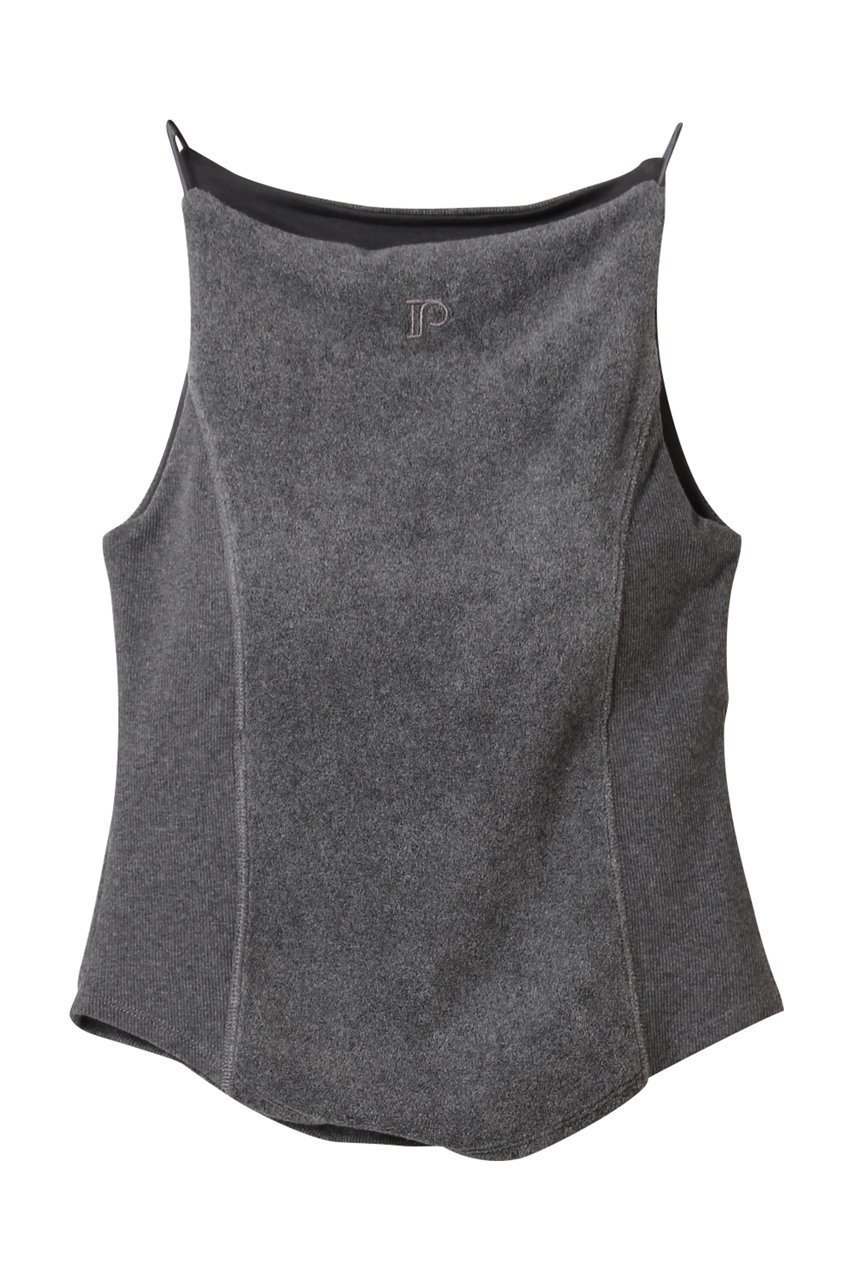 【プランク プロジェクト/PRANK PROJECT】のカップ付きパイルキャミ / Pile Camisole With Cup インテリア・キッズ・メンズ・レディースファッション・服の通販 founy(ファニー) 　ファッション　Fashion　レディースファッション　Fashion for Women　トップス・カットソー　Cut & Sew Tops　キャミソール&ノースリーブ　Camisoles & Sleeveless Tops　シャツ・ブラウス・オフィスカジュアル　Elegant Blouses & Button-Ups　ロングTシャツ・Tシャツ　Longline T-Shirts & Tees　カットソー・ベーシックTシャツ　Cut-and-Sewn Tops / Stretch Tees & Basics　キャミ　Camisole, Cami Top　キャミソール　Camisole, Spaghetti Strap Top　ストレッチ　Stretch, Stretchy Fabric　タンク　Tank Top, Sleeveless Top　夏　Summer　GRY(グレー)|ID: prp329100004927193 ipo3291000000036971105