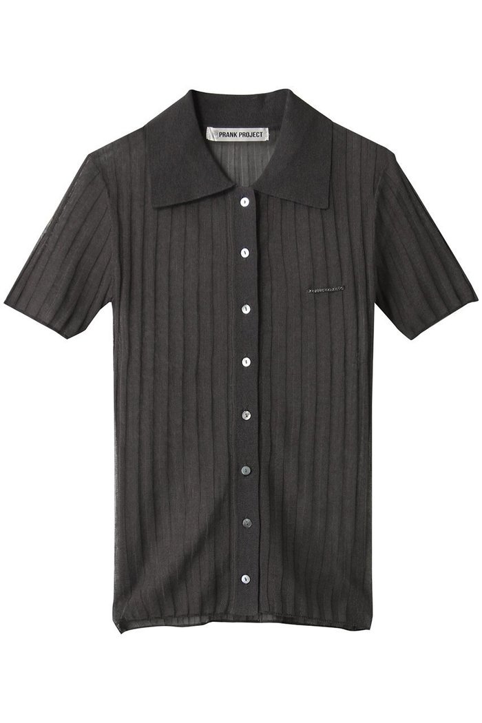 【プランク プロジェクト/PRANK PROJECT】のリブニットポロシャツ / Ribbed Knit Polo Shirt インテリア・キッズ・メンズ・レディースファッション・服の通販 founy(ファウニー) https://founy.com/ ファッション Fashion レディースファッション Fashion for Women トップス・カットソー Cut & Sew Tops ニット Knit Tops & Sweaters シャツ・ブラウス・オフィスカジュアル Elegant Blouses & Button-Ups ロングTシャツ・Tシャツ Longline T-Shirts & Tees ポロシャツ・きれいめカジュアル Smart-Casual Polo Tops カットソー・ベーシックTシャツ Cut-and-Sewn Tops / Stretch Tees & Basics シアー Sheer, See-Through ショート Short, Short Length ストライプ Stripe, Striped Pattern スリーブ Sleeve, Long Sleeve / Short Sleeve トレンド Trend, Trending Now フィット Fit, Slim Fit ワイドリブ Wide Rib, Wide Ribbed Knit |ID: prp329100004927197 ipo3291000000036971132