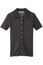 【プランク プロジェクト/PRANK PROJECT】のリブニットポロシャツ / Ribbed Knit Polo Shirt C.GRY(チャコールグレー)|ID: prp329100004927197 ipo3291000000036971135