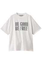【デザイン ワークス/DESIGN WORKS】の【別注】REMI ELIEF ロゴTシャツ BE GOOD BE FREE アイボリー|ID: prp329100004927285 ipo3291000000036971849