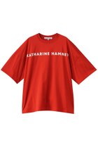 【キャサリンハムネット/KATHARINE HAMNETT LONDON】の【UNISEX】オーバーサイズ ロゴTシャツ レッド|ID: prp329100004927303 ipo3291000000036971969