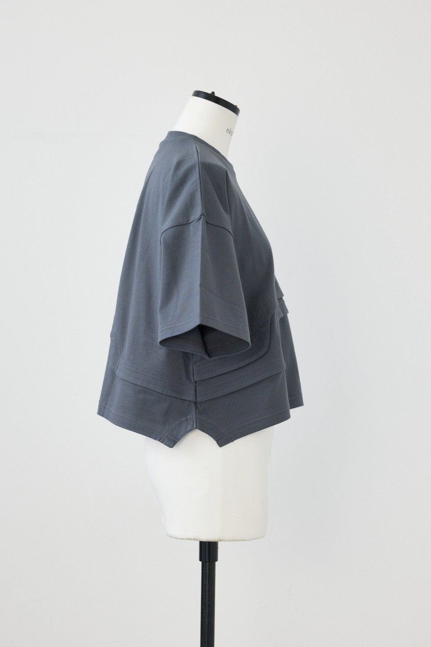 【ナゴンスタンス/nagonstans】のコーマ天竺 レイヤーヘムT/SH/Tシャツ 人気、トレンドファッション・服の通販 founy(ファニー) 　ファッション　Fashion　レディースファッション　Fashion for Women　トップス・カットソー　Cut & Sew Tops　シャツ・ブラウス・オフィスカジュアル　Elegant Blouses & Button-Ups　ロングTシャツ・Tシャツ　Longline T-Shirts & Tees　カットソー・ベーシックTシャツ　Cut-and-Sewn Tops / Stretch Tees & Basics　おすすめ　Recommended / Our Picks　ショート　Short, Short Length　スリーブ　Sleeve, Long Sleeve / Short Sleeve　セットアップ　Set-Up, Coordinated Outfit　other-4|ID: prp329100004927317 ipo3291000000036972119