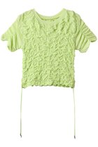 【メゾンスペシャル/MAISON SPECIAL】のShirring T-shirt/シャーリングTシャツ 人気、トレンドファッション・服の通販 founy(ファニー) ファッション Fashion レディースファッション Fashion for Women トップス・カットソー Cut & Sew Tops シャツ・ブラウス・オフィスカジュアル Elegant Blouses & Button-Ups ロングTシャツ・Tシャツ Longline T-Shirts & Tees カットソー・ベーシックTシャツ Cut-and-Sewn Tops / Stretch Tees & Basics シアー Sheer, See-Through シャーリング Shirring, Ruched ショート Short, Short Length スピンドル Spindle, Drawcord スリーブ Sleeve, Long Sleeve / Short Sleeve セットアップ Set-Up, Coordinated Outfit thumbnail LIME(ライム)|ID: prp329100004927329 ipo3291000000036972235