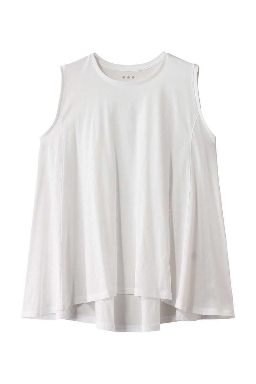 【スリー ドッツ/three dots】のミルキージャージー ドレープタンク インテリア・キッズ・メンズ・レディースファッション・服の通販 founy(ファニー) 　ファッション　Fashion　レディースファッション　Fashion for Women　トップス・カットソー　Cut & Sew Tops　キャミソール&ノースリーブ　Camisoles & Sleeveless Tops　シャツ・ブラウス・オフィスカジュアル　Elegant Blouses & Button-Ups　ロングTシャツ・Tシャツ　Longline T-Shirts & Tees　カットソー・ベーシックTシャツ　Cut-and-Sewn Tops / Stretch Tees & Basics　なめらか　Smooth, Silky Texture　キャミソール　Camisole, Spaghetti Strap Top　タンク　Tank Top, Sleeveless Top　ドレープ　Drape, Draping Fabric　スノーホワイト|ID: prp329100004927359 ipo3291000000036972507