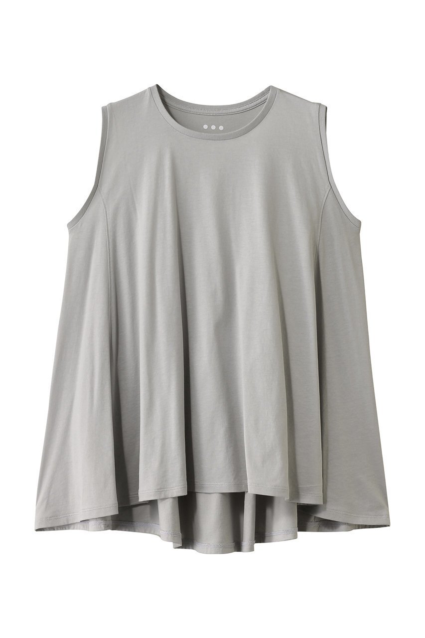 【スリー ドッツ/three dots】のミルキージャージー ドレープタンク インテリア・キッズ・メンズ・レディースファッション・服の通販 founy(ファニー) 　ファッション　Fashion　レディースファッション　Fashion for Women　トップス・カットソー　Cut & Sew Tops　キャミソール&ノースリーブ　Camisoles & Sleeveless Tops　シャツ・ブラウス・オフィスカジュアル　Elegant Blouses & Button-Ups　ロングTシャツ・Tシャツ　Longline T-Shirts & Tees　カットソー・ベーシックTシャツ　Cut-and-Sewn Tops / Stretch Tees & Basics　なめらか　Smooth, Silky Texture　キャミソール　Camisole, Spaghetti Strap Top　タンク　Tank Top, Sleeveless Top　ドレープ　Drape, Draping Fabric　ライトグレー|ID: prp329100004927359 ipo3291000000036972509